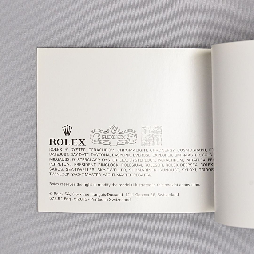 ロレックス オイスター パーペチュアルデイト 説明書｜ROLEX