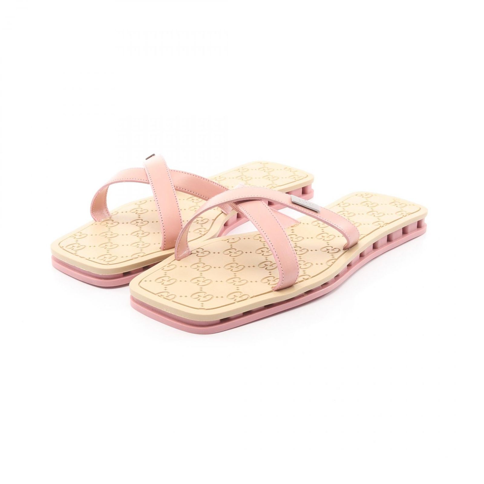 グッチ GUCCI サンダル GG柄 ビーチサンダル レザー サンダル