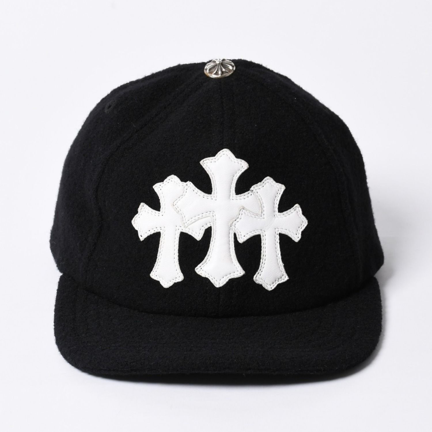 極美品 CHROME HEARTS クロムハーツ TRUCKER CAP セメタリークロス