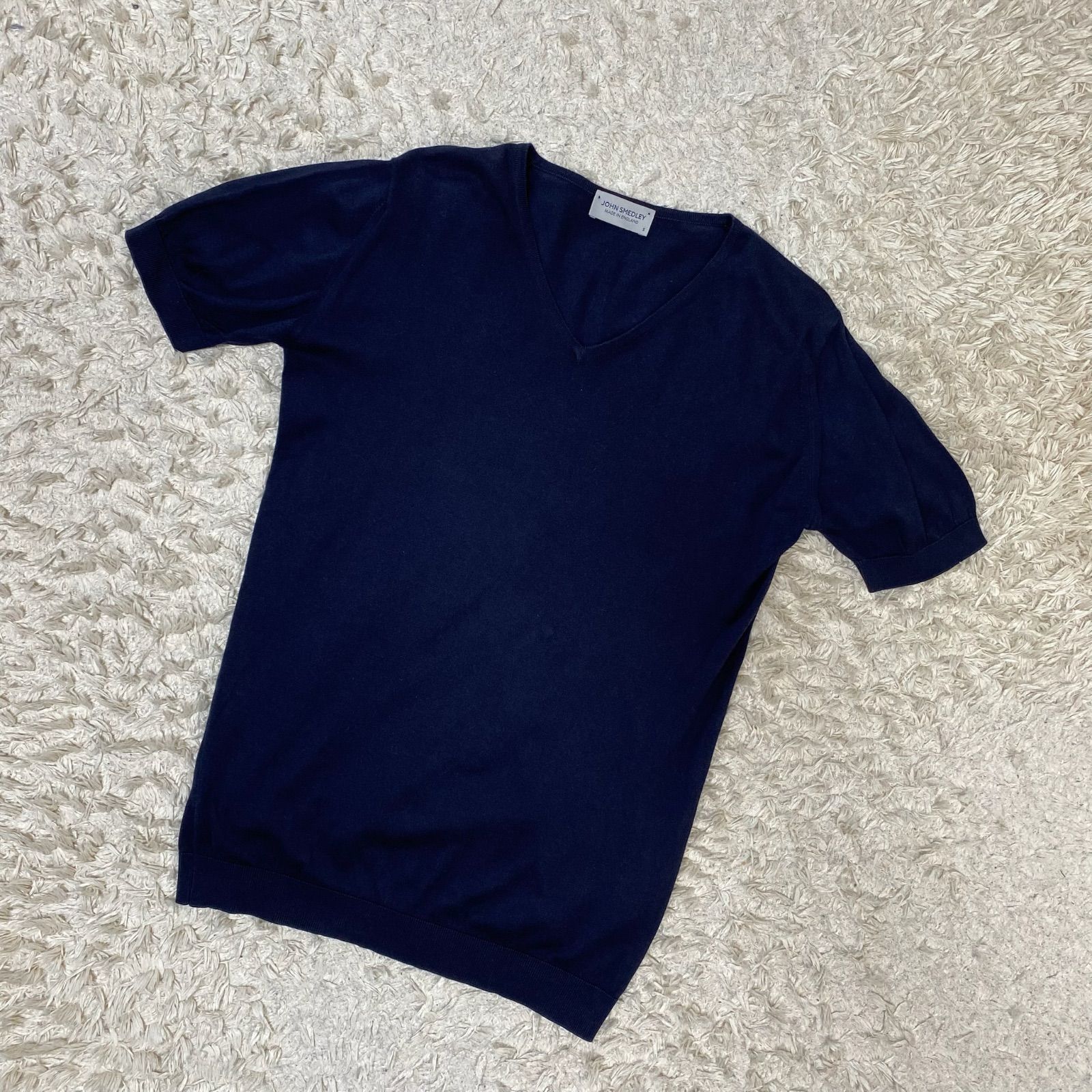 JOHN SMEDLEY ジョンスメドレー 半袖ニット 半袖カットソー トップス V
