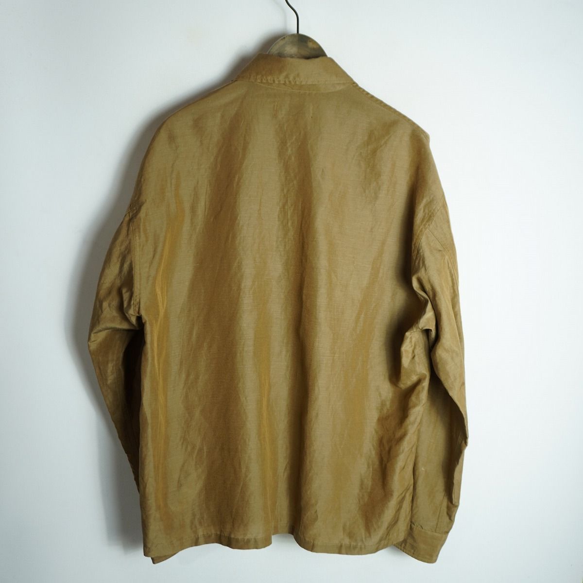 正規 marka マーカ MILITARY SHIRT cupro linen cotton cloth M20B 