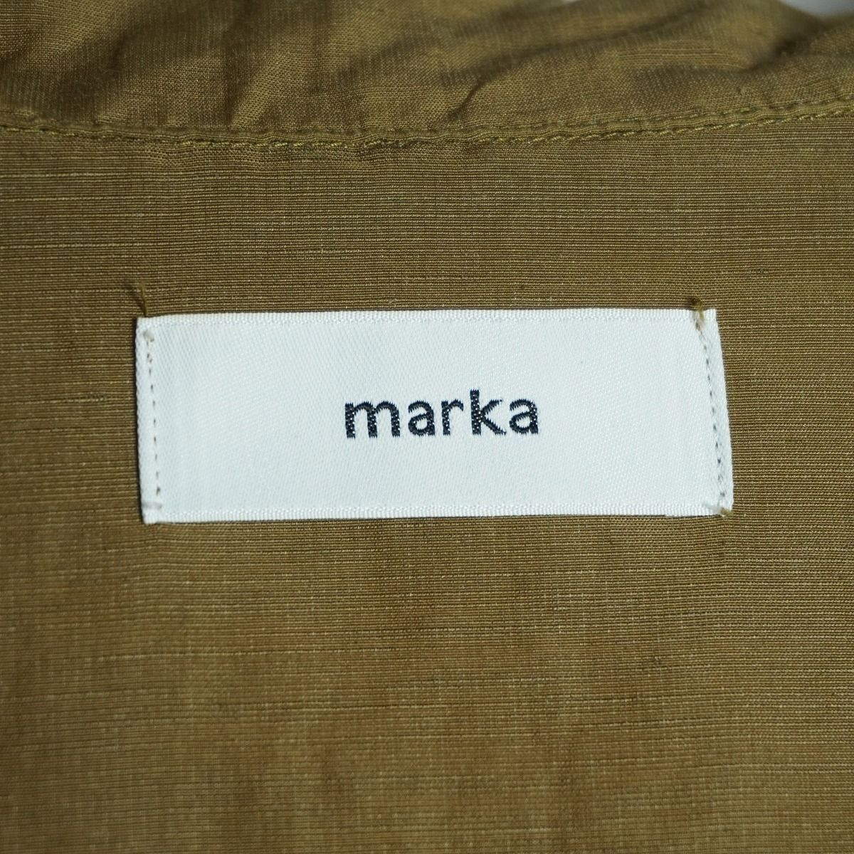 正規 marka マーカ MILITARY SHIRT cupro linen cotton cloth M20B 