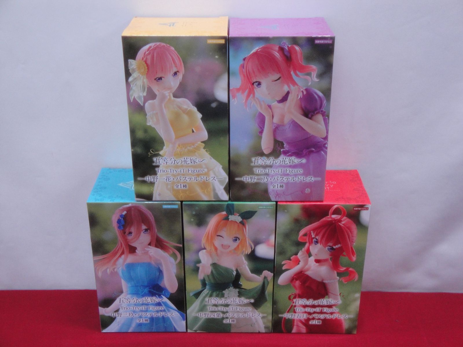 未開封品】五等分の花嫁 中野一花 二乃 三玖 四葉 五月 パステル 未開封品】五等分の花嫁 中野一花 二乃 三玖 四葉 五月 パステル