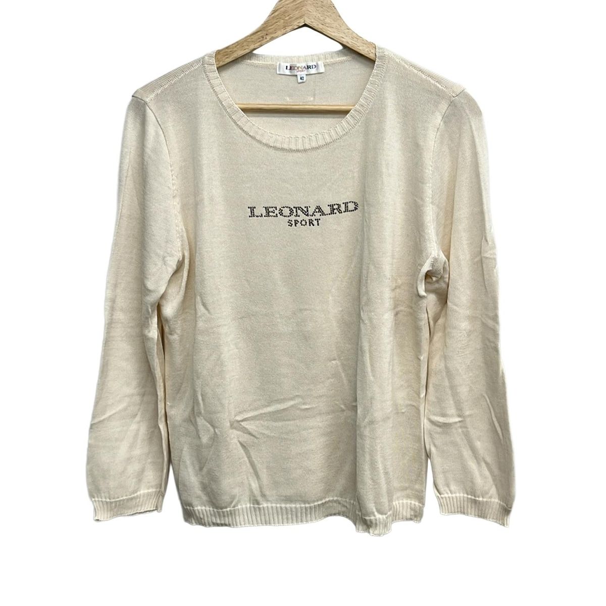 レオナールスポーツ LEONARD SPORT 長袖 ポロシャツ カットソー 花柄 