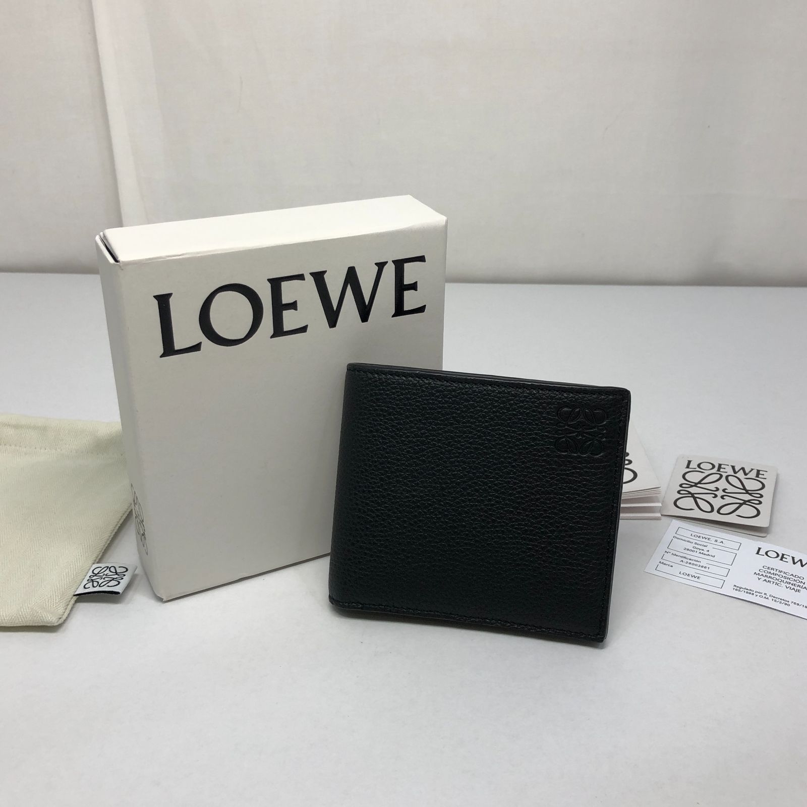 LOEWE ロエベ LOEWE 二つ折り 財布 ウォレット ブラック 黒 ロエベ 