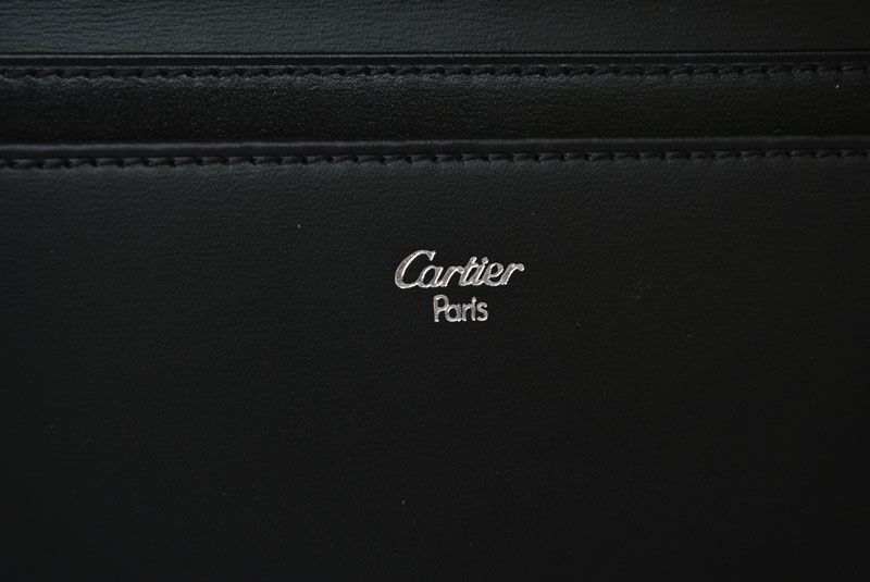カルティエ 財布 メンズ Cartier 長財布/札入れ レザー パシャ ブラック/シルバー ブラック シルバー L3000439【中古】 Cartier - カルティエ 財布 メンズ Cartier 長財布/札入れ レザー