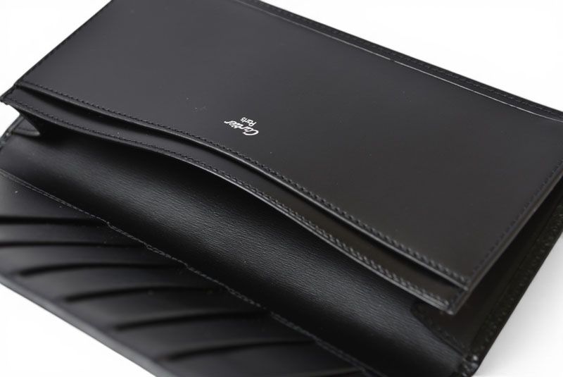 カルティエ 財布 メンズ Cartier 長財布/札入れ レザー パシャ ブラック/シルバー ブラック シルバー L3000439【中古】 カルティエ 財布 メンズ Cartier 長財布/札入れ レザー パシャ