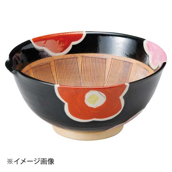 【新品】天目椿赤絵櫛目8.0すり鉢
