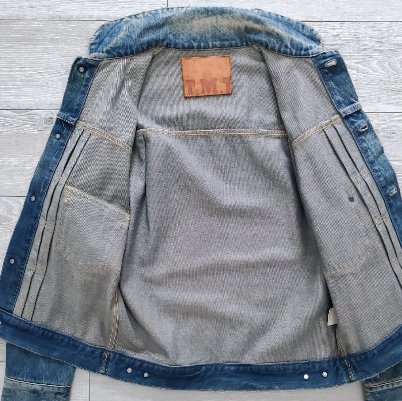 TMTティーエムティー□美品 2010s 日本製 USED加工 2nd セカンドタイプ 