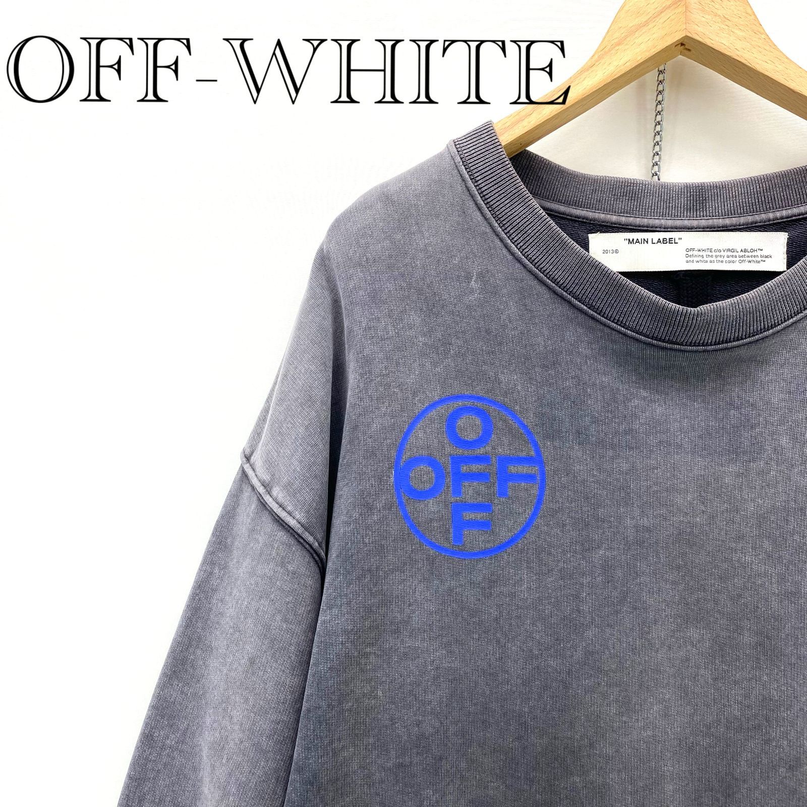 OFF-WHITE オフホワイト 19AW カラバッジオプリント スウェット 