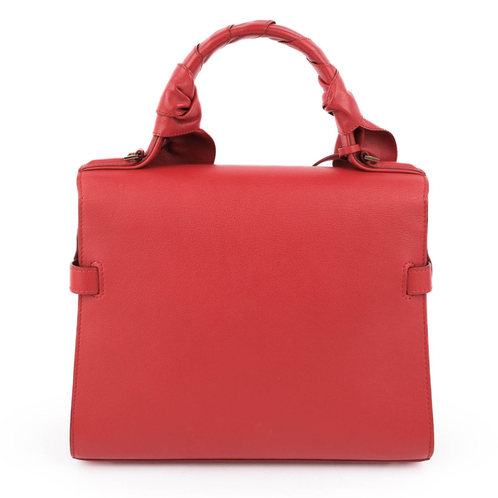 デルボー Delvaux タンペートMM レザー 2WAYハンドバッグ レッド 