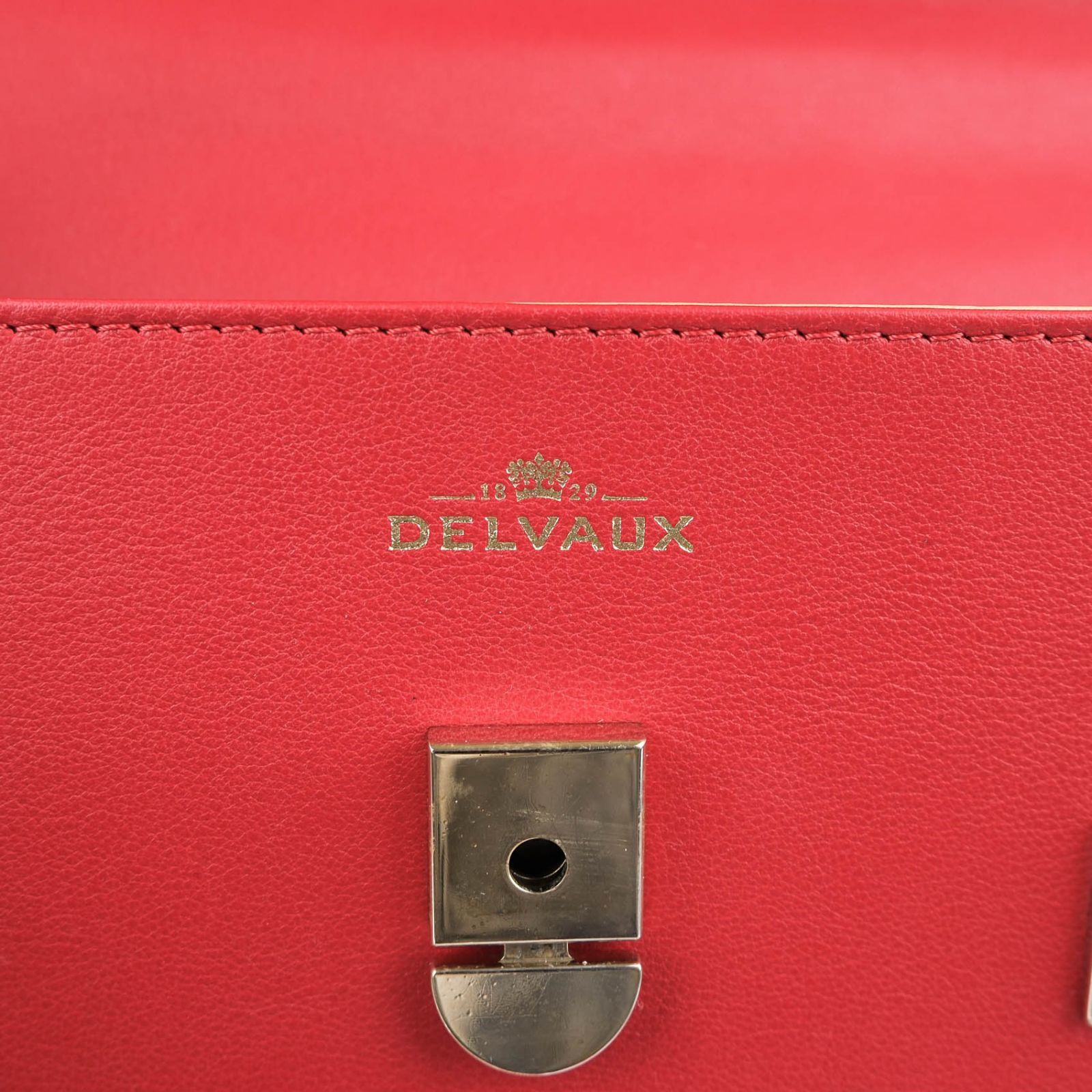 デルボー Delvaux タンペートMM レザー 2WAYハンドバッグ レッド 