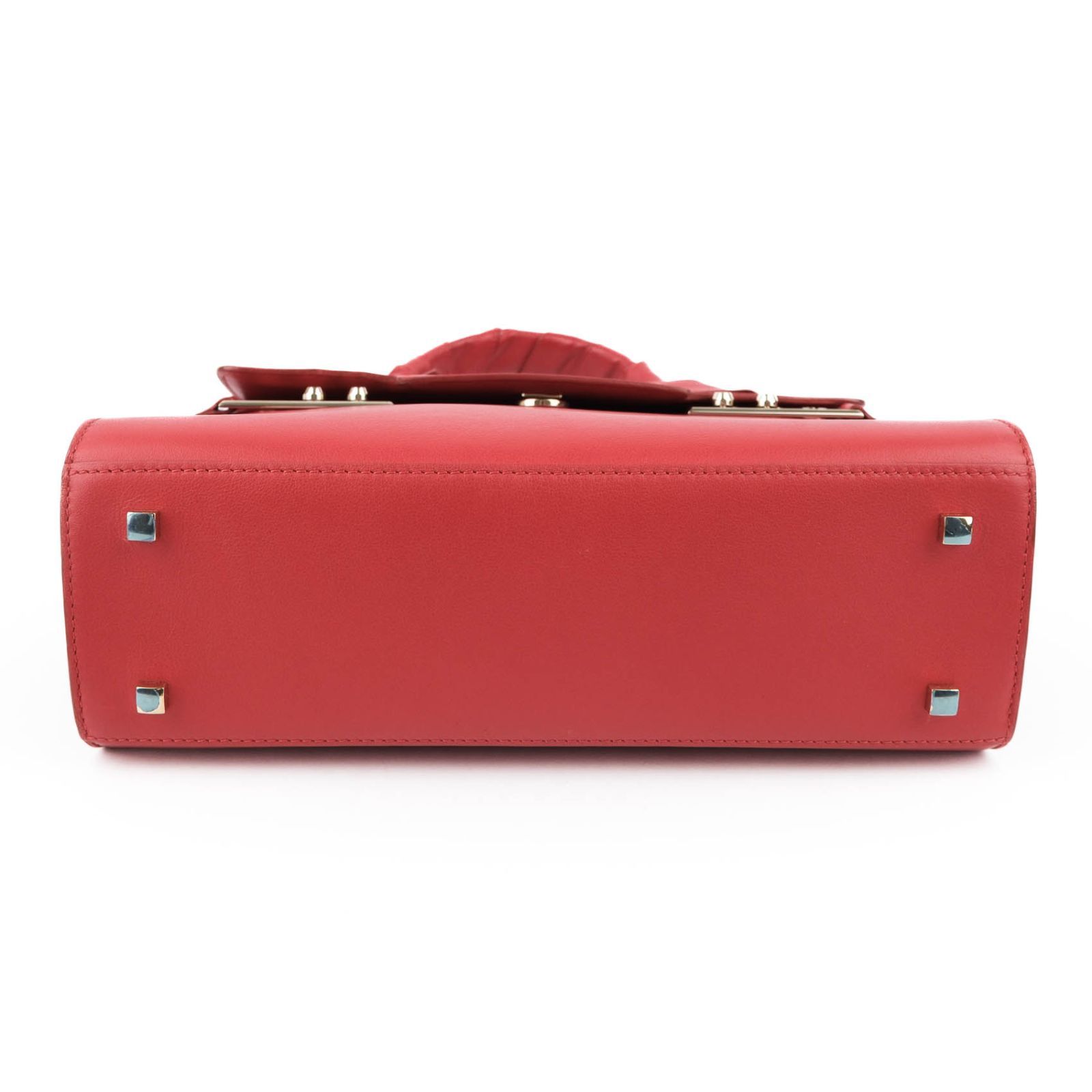 デルボー Delvaux タンペートMM レザー 2WAYハンドバッグ レッド 