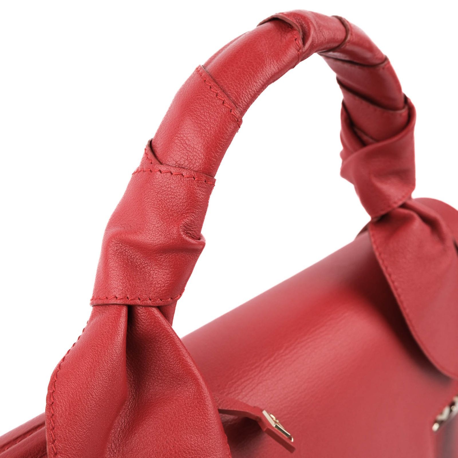 デルボー Delvaux タンペートMM レザー 2WAYハンドバッグ レッド 