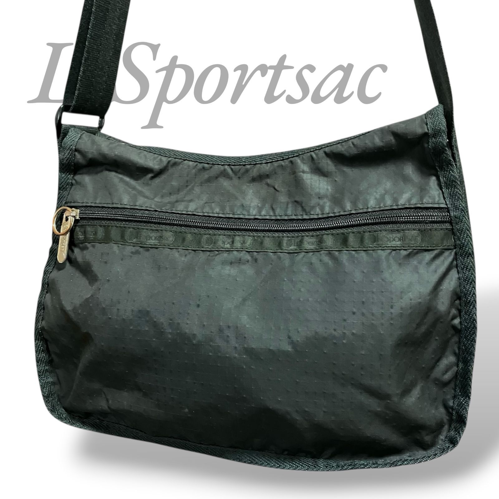 新品 LeSportsacレスポートサック ショルダーバッグ 斜め掛け 黒