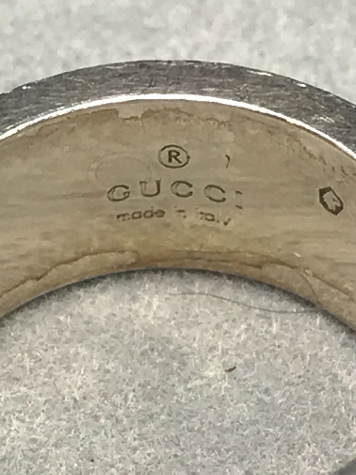 GUCCI　グッチ　指輪　リング　ブランデッドG　表記サイズ9　シルバー系　1151