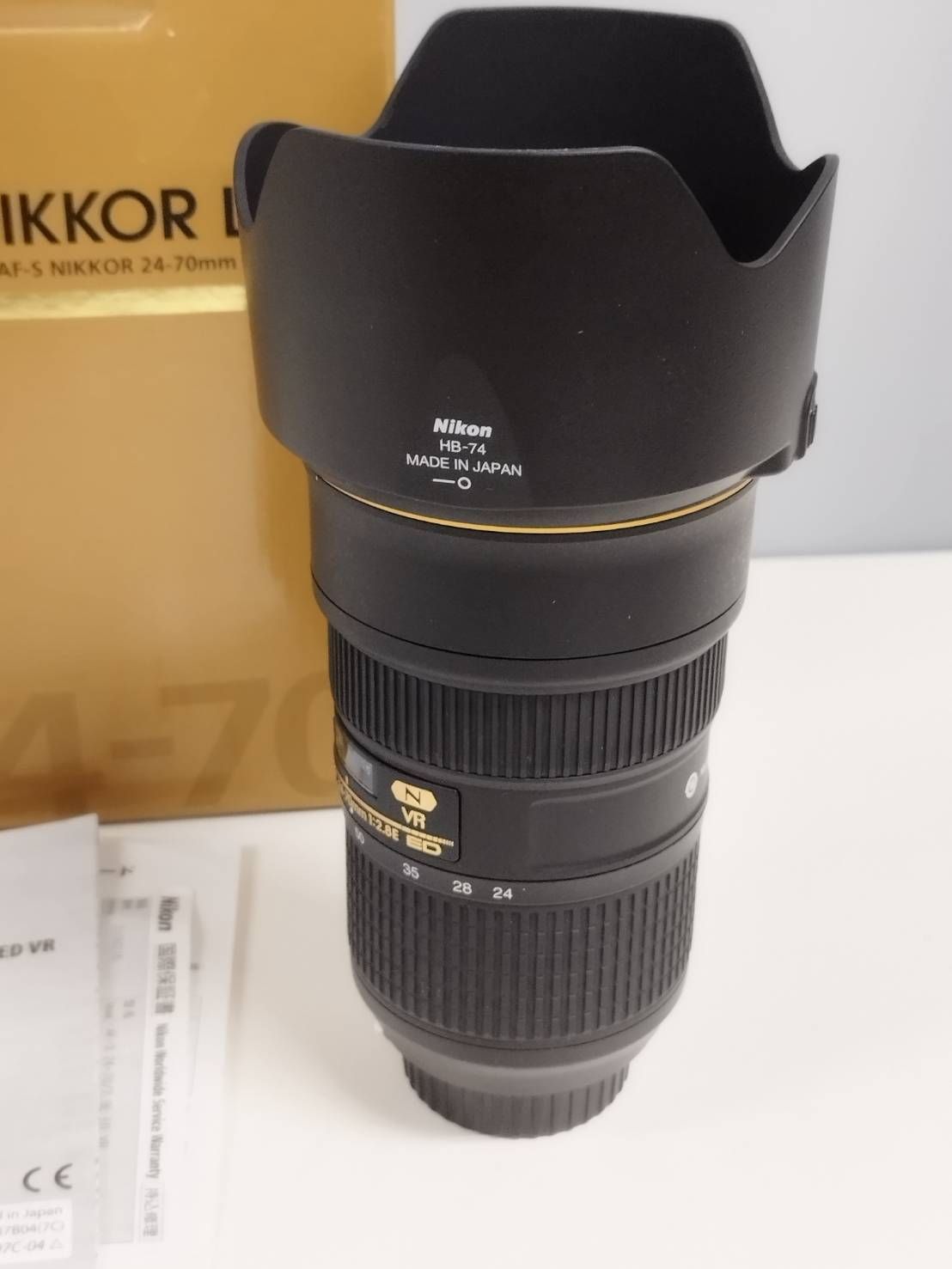 美品】Nikon/AF-S NIKKOR 24-70mm/F2.8E ED VR/ズームレンズ 