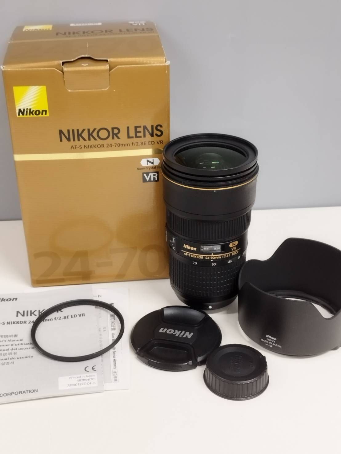 美品】Nikon/AF-S NIKKOR 24-70mm/F2.8E ED VR/ズームレンズ 
