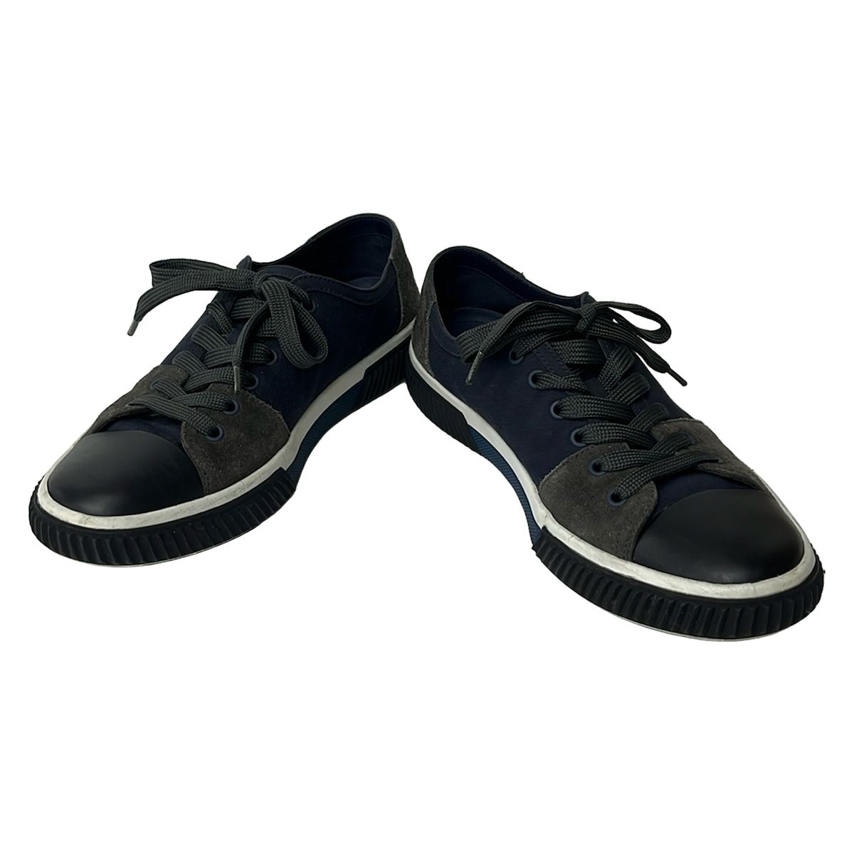 PRADA SPORT(プラダスポーツ) スニーカー 8 1/2 メンズ - ネイビー 