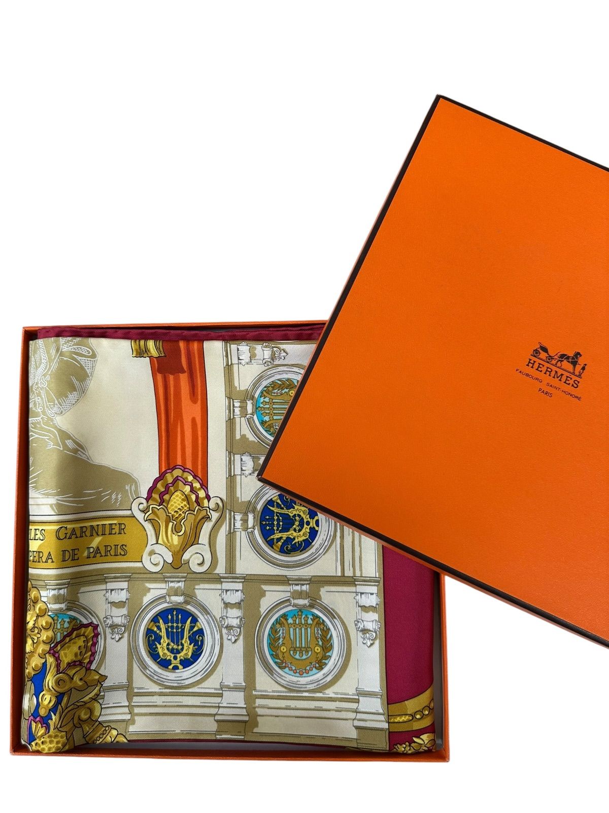 ✨美品✨Hermès エルメス カレ90 HOMMAGE A CHARLES GARNIER シャルル