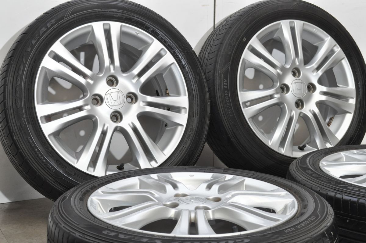 GEフィット RS 4H 100 6J +53 16インチ HONDA ホンダ純正 アルミ