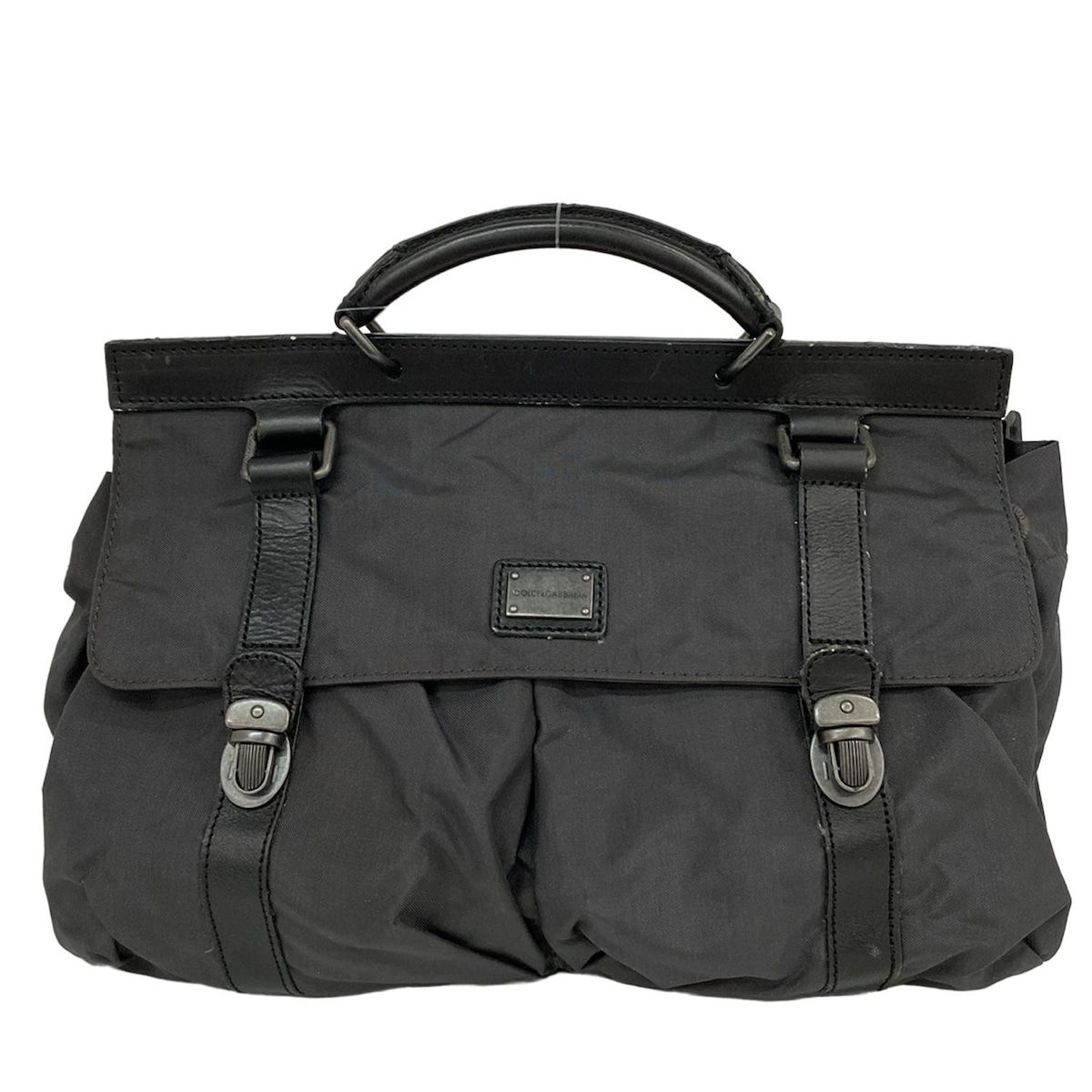 DOLCE&GABBANA(ドルチェアンドガッバーナ) ハンドバッグ 黒 レザー 