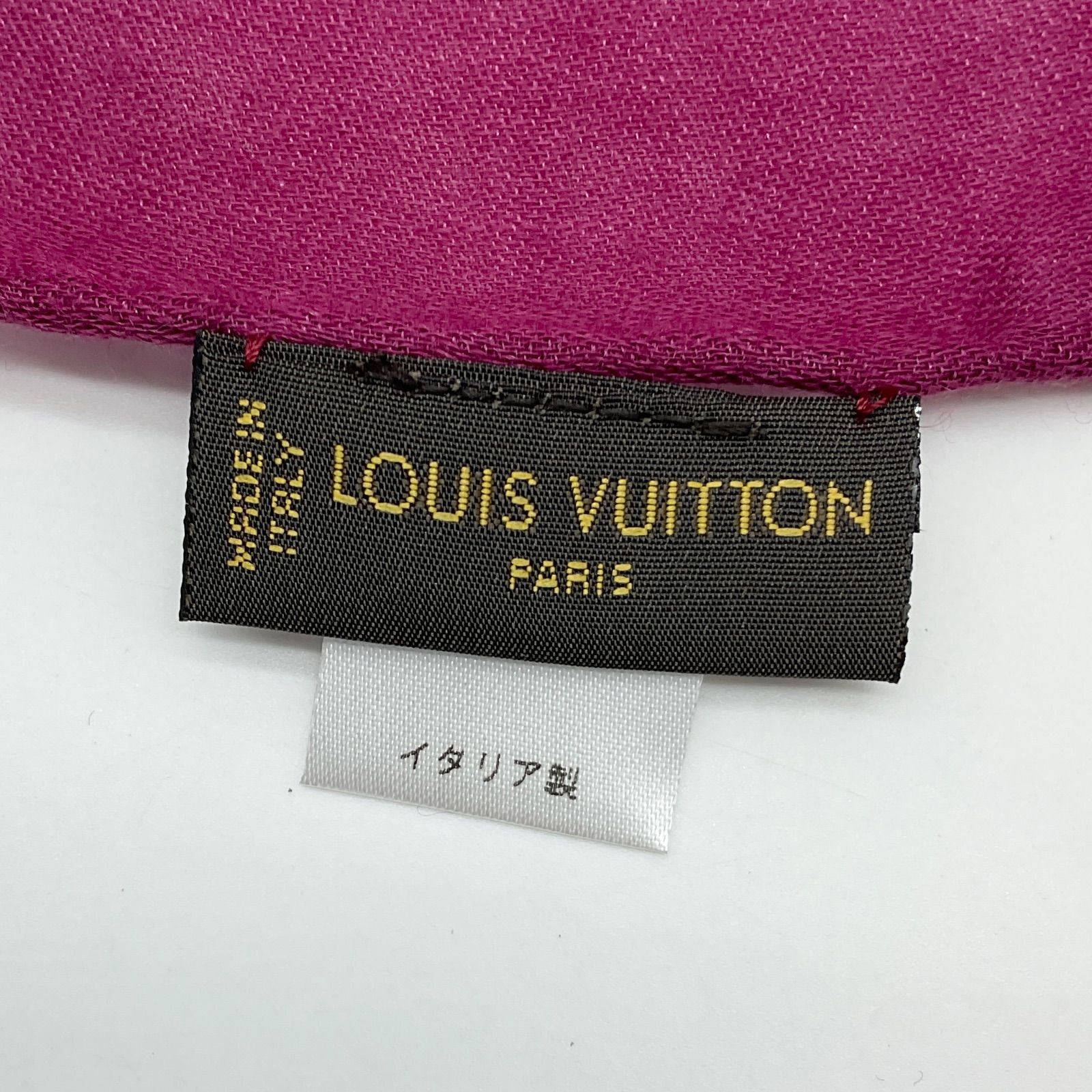 ○LOUIS VUITTON ルイヴィトン モノグラム ショール ストール カシミヤ