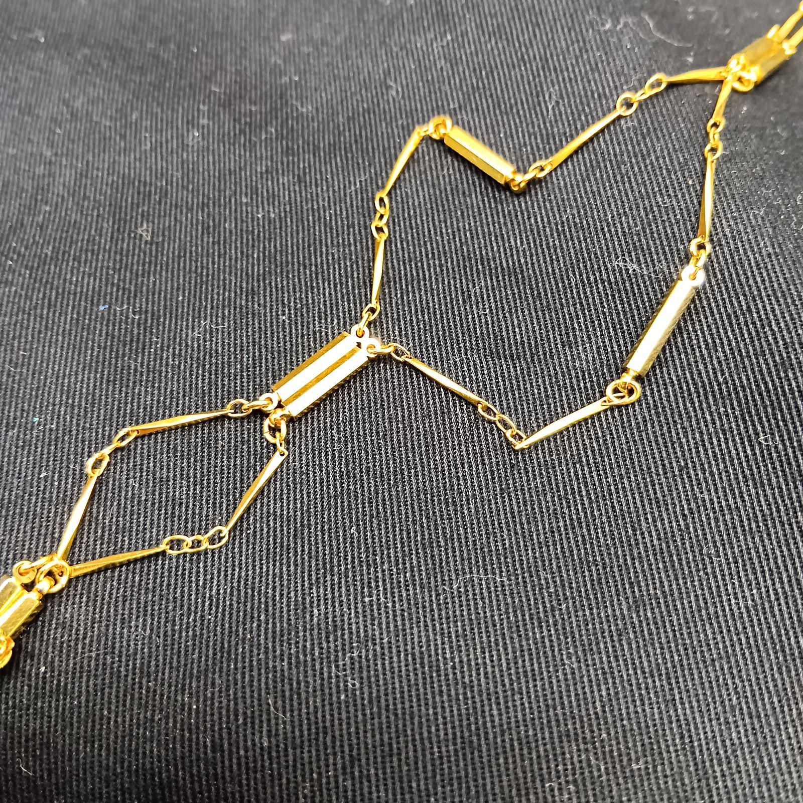 磁気治療器　ゴールドジキ 磁気ネックレス ゴールド 切子 医療用具 磁気治療器 ネパールA 芳香園