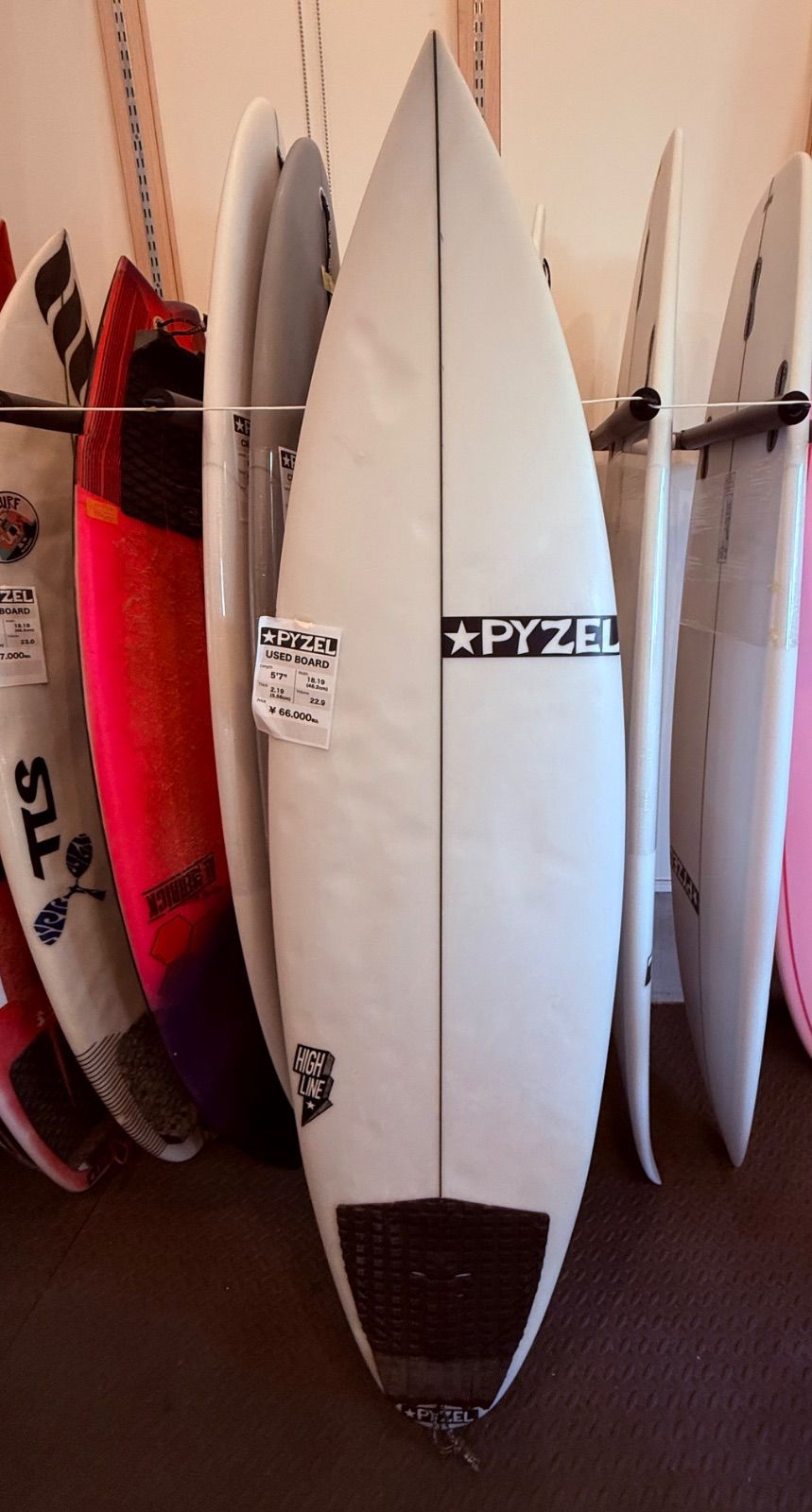USED PYZEL サーフボードHIGH LINE5'7 22.9L パイゼルサーフボード