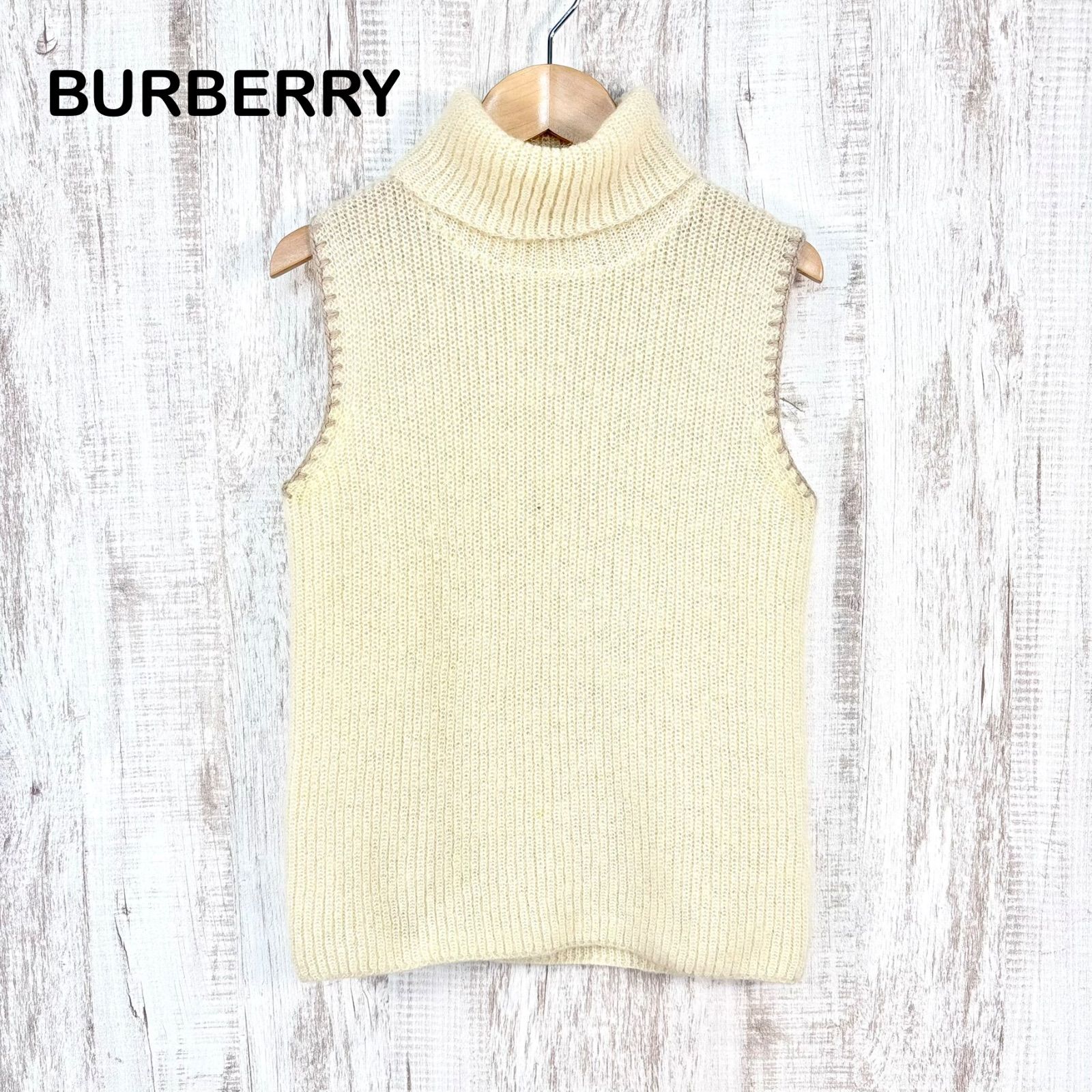 90s BURBERRYS ヴィンテージ バーバリー 柔らか モヘヤ ウール 