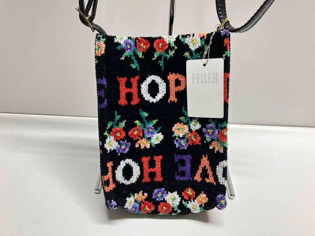 未使用品 フェイラー FEILER スマホショルダー HOPE LOVE ポーチ 