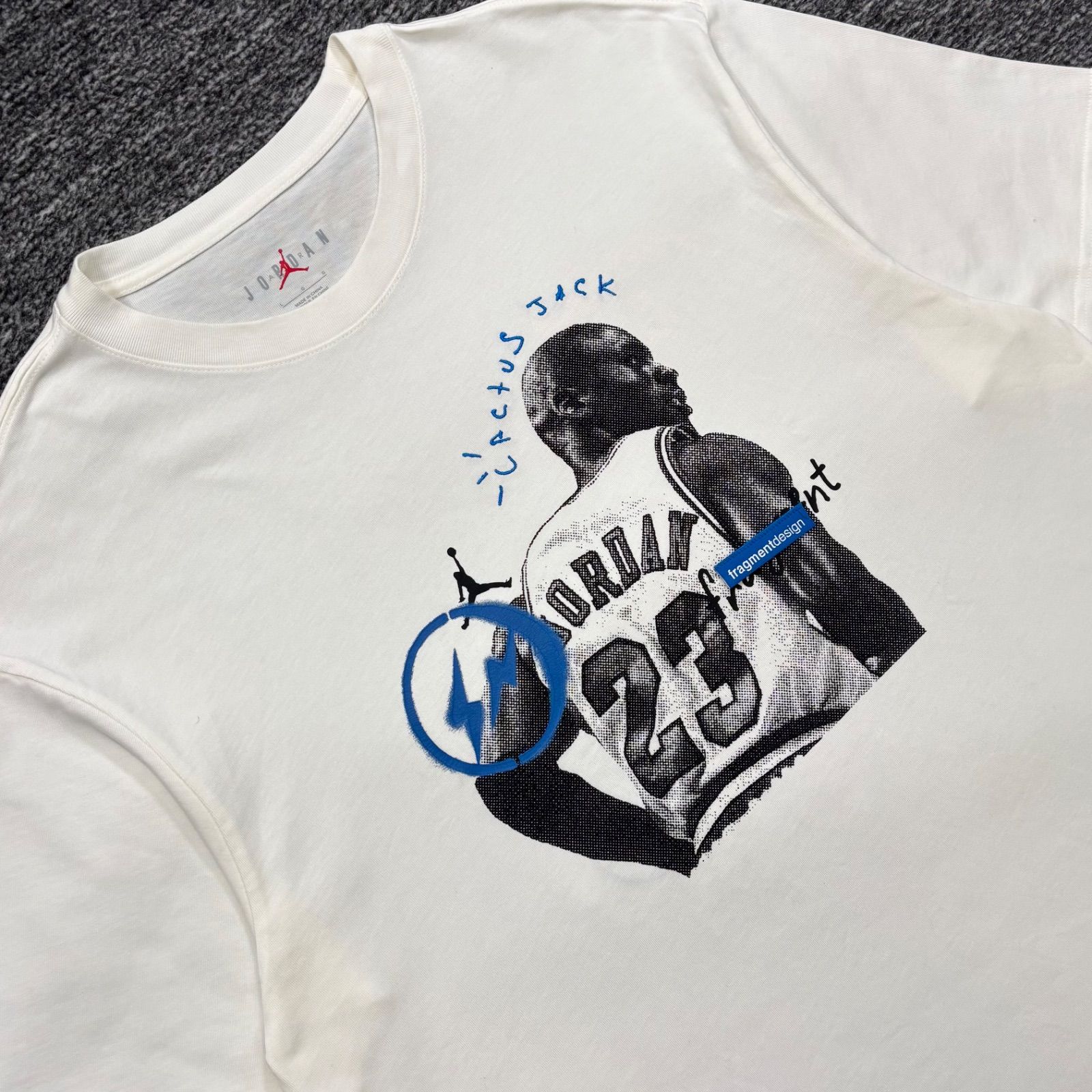 美品 Nike Air Jordan Travis Scott Fragment Tee White L ナイキ エア 