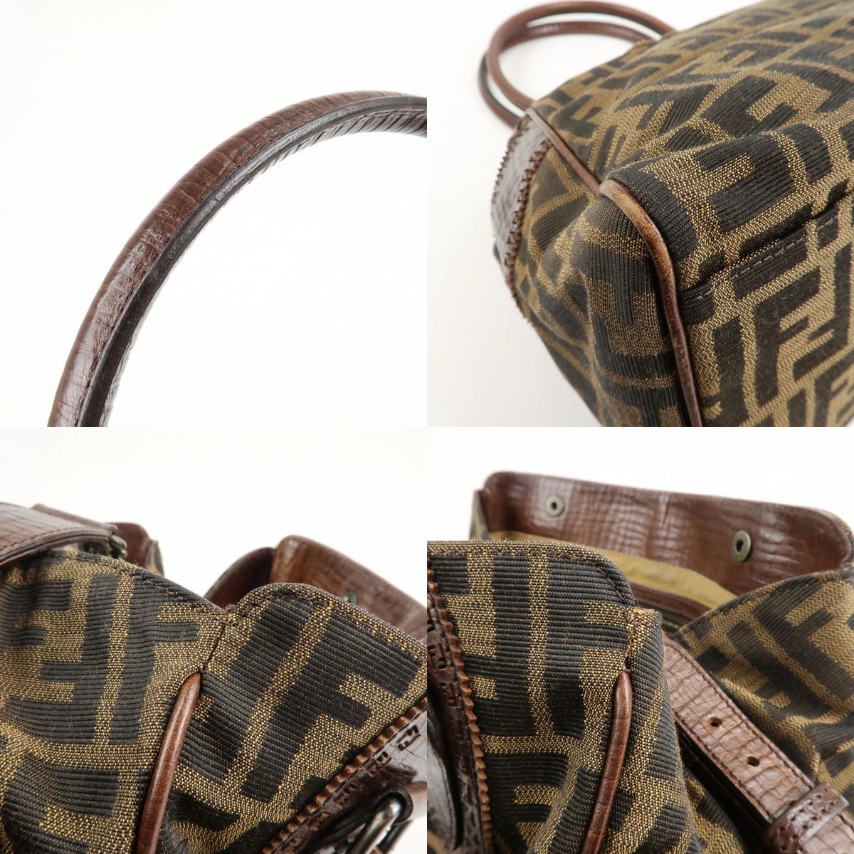 やや使用感あり】 Fendi フェンディ Zucca ズッカ エトニコ ショルダー
