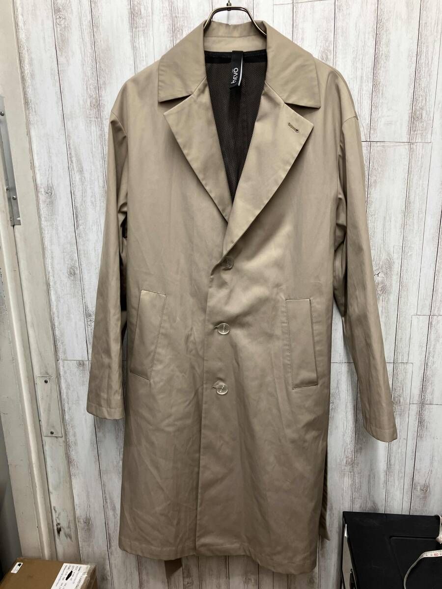 メンズファッション HEVO/トレンチコート/italy製ベージュ0105-0STU717