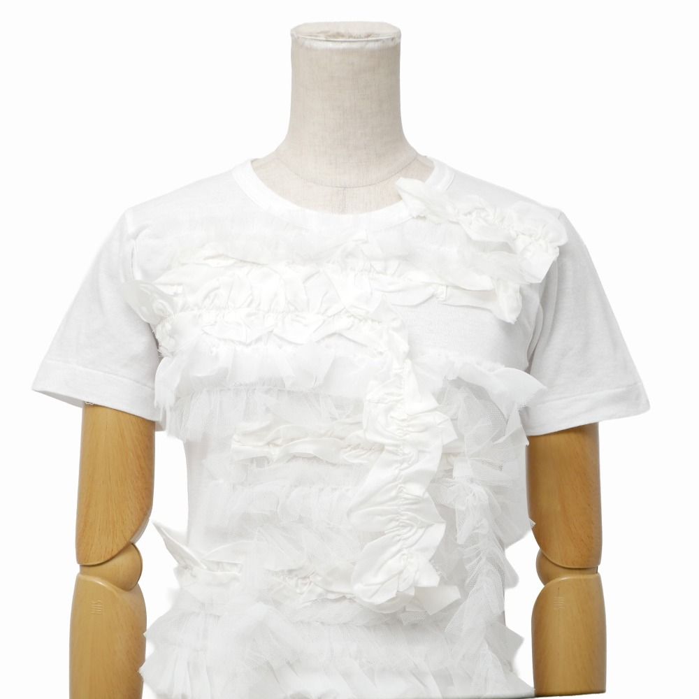 ■未使用品■COMME des GARCONS コムデギャルソン 半袖Ｔシャツ サイズXS チュール フリル 20260409/RA8765 □未使用品□COMME des GARCONS コムデギャルソン 半袖Tシャツ サイズ