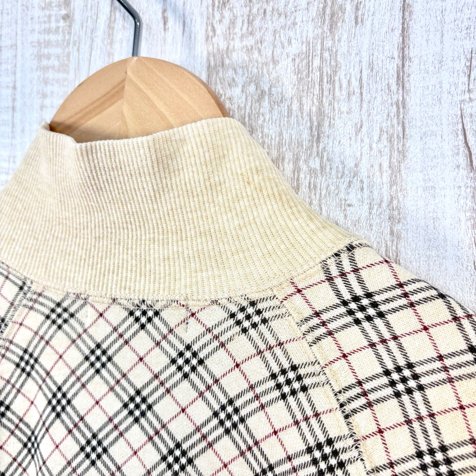 00s BURBERRY BLUE LABEL バーバリーブルーレーベル ホースロゴ刺繍 