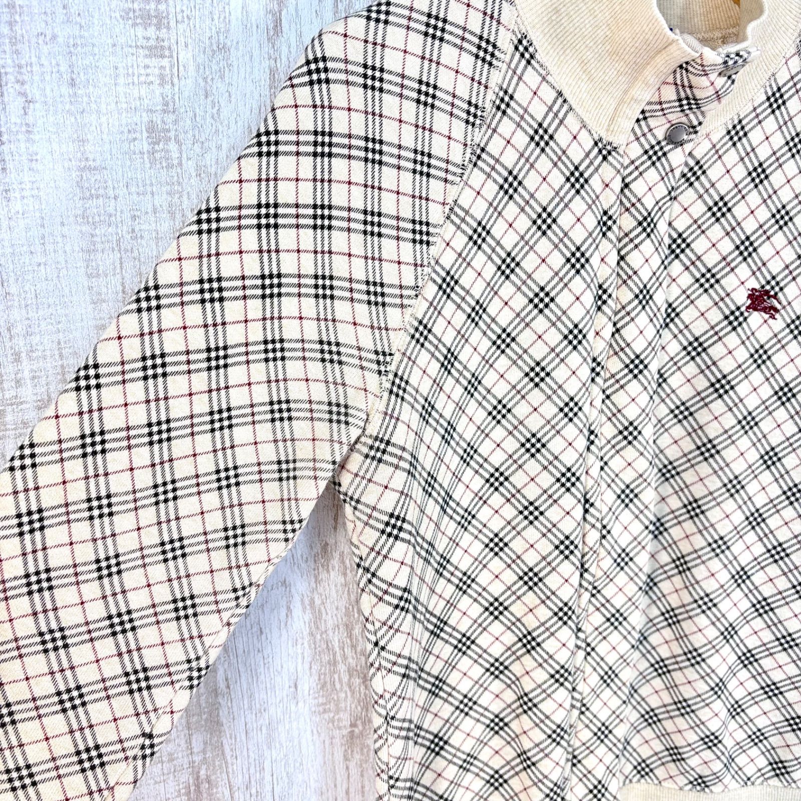 00s BURBERRY BLUE LABEL バーバリーブルーレーベル ホースロゴ刺繍 