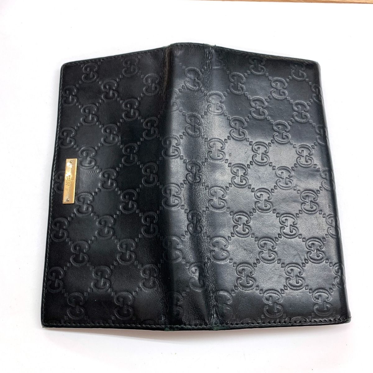 GUCCI グッチ GGキャンバス チェーン 二つ折り 長財布 170426 黒 GUCCI グッチ GGキャンバス チェーン 二つ折り 長財布 170426 黒