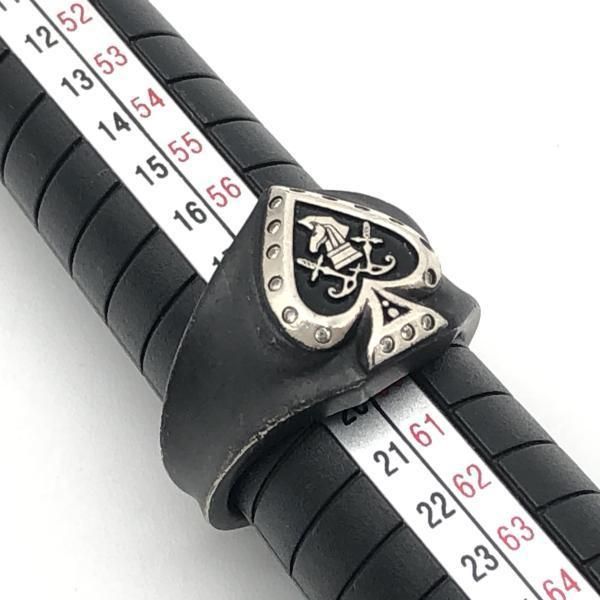 中古】PUERTA DEL SOL リング R1249MTBKD ブラック シルバー プエルタ