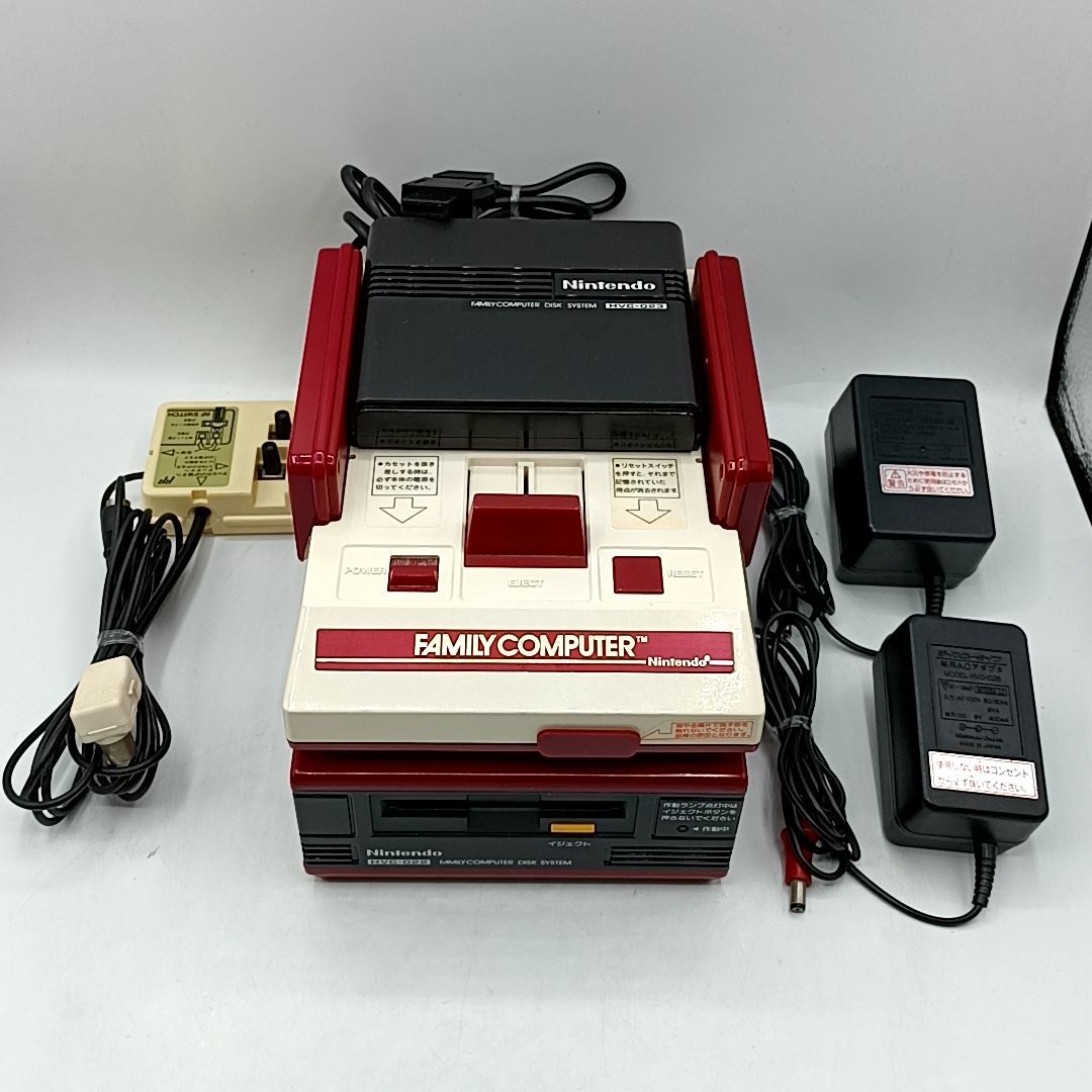 中古動作品】 ファミコン本体+ディスクシステム すぐに遊べる一式