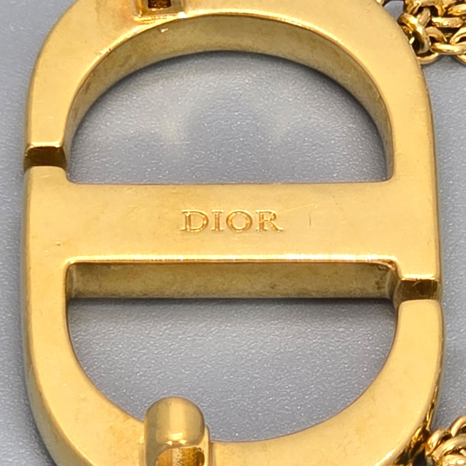 DIOR ディオール Petit CD ブローチ 装着時全長約縦5.5㎝ クリスタル