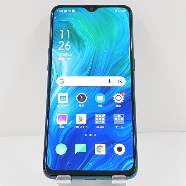 OPPO Reno A CPH1983 SIMフリー ブルー 送料無料 本体 c18777 - メルカリ