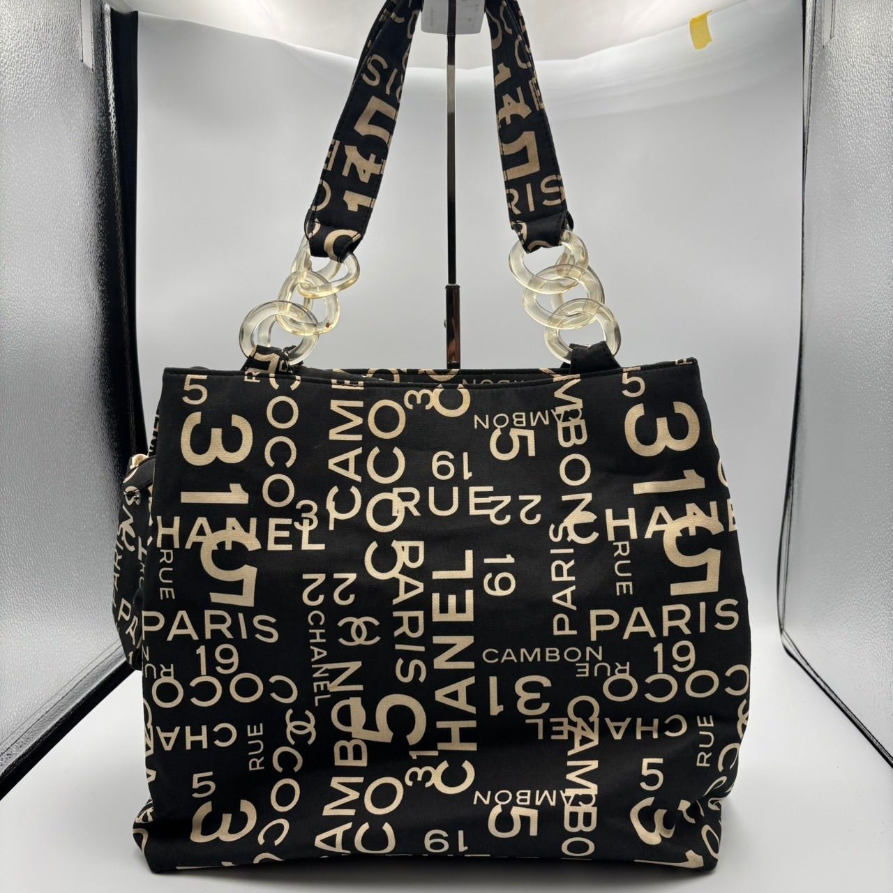 シャネル　バイシーライントートプラスチックバッグ
