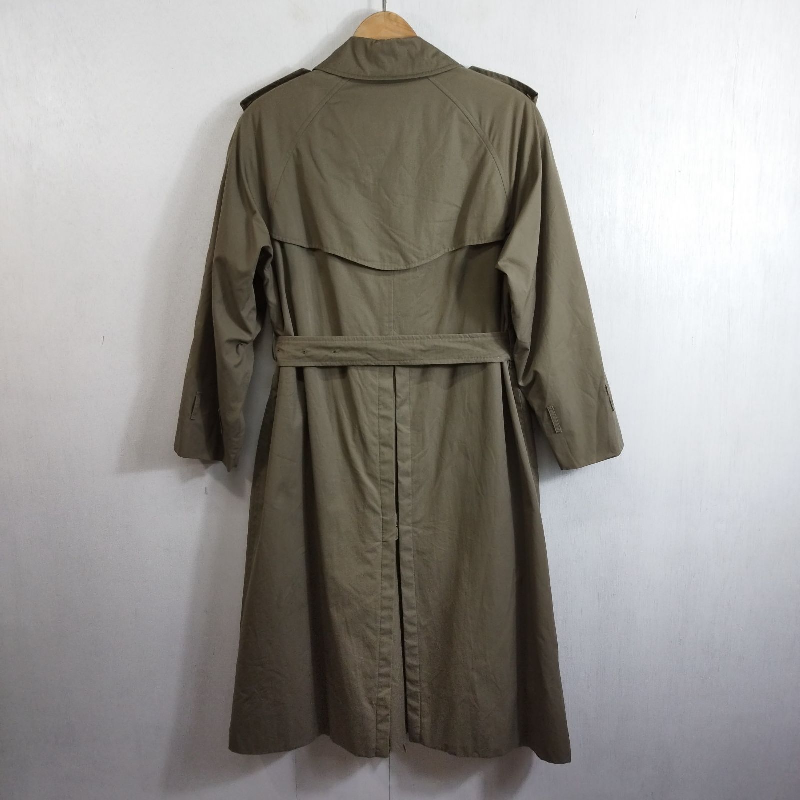 【美品】バーバリー 80’s ノバチェック　トレンチ　カーキ　ロング丈　ライナー 90s Burberrys バーバリーズ トレンチコート ライナー付き ノバ