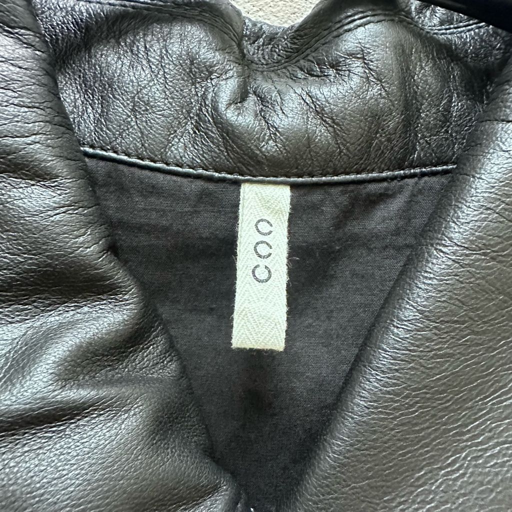 CCU シーシーユー WILLIAM OPENCOLLAR LEATHER SHIRTJACKET レザー
