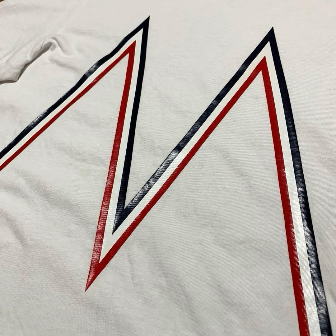 美品　MONCLER ホワイト　Tシャツ　S　国内正規品　3S667 MONCLER ホワイト Tシャツ S 国内正規品 3S667 - メルカリ