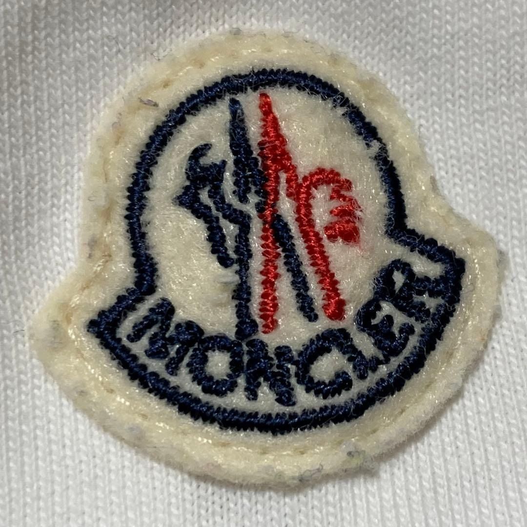 MONCLER ホワイト Tシャツ S 国内正規品 3S667 - メルカリ