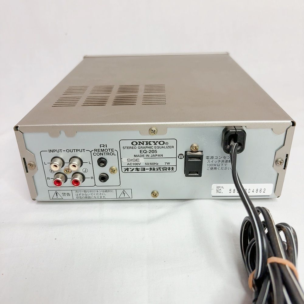 ONKYO EQ-205 グラフィックイコライザー 音質調整 周波数コントロール