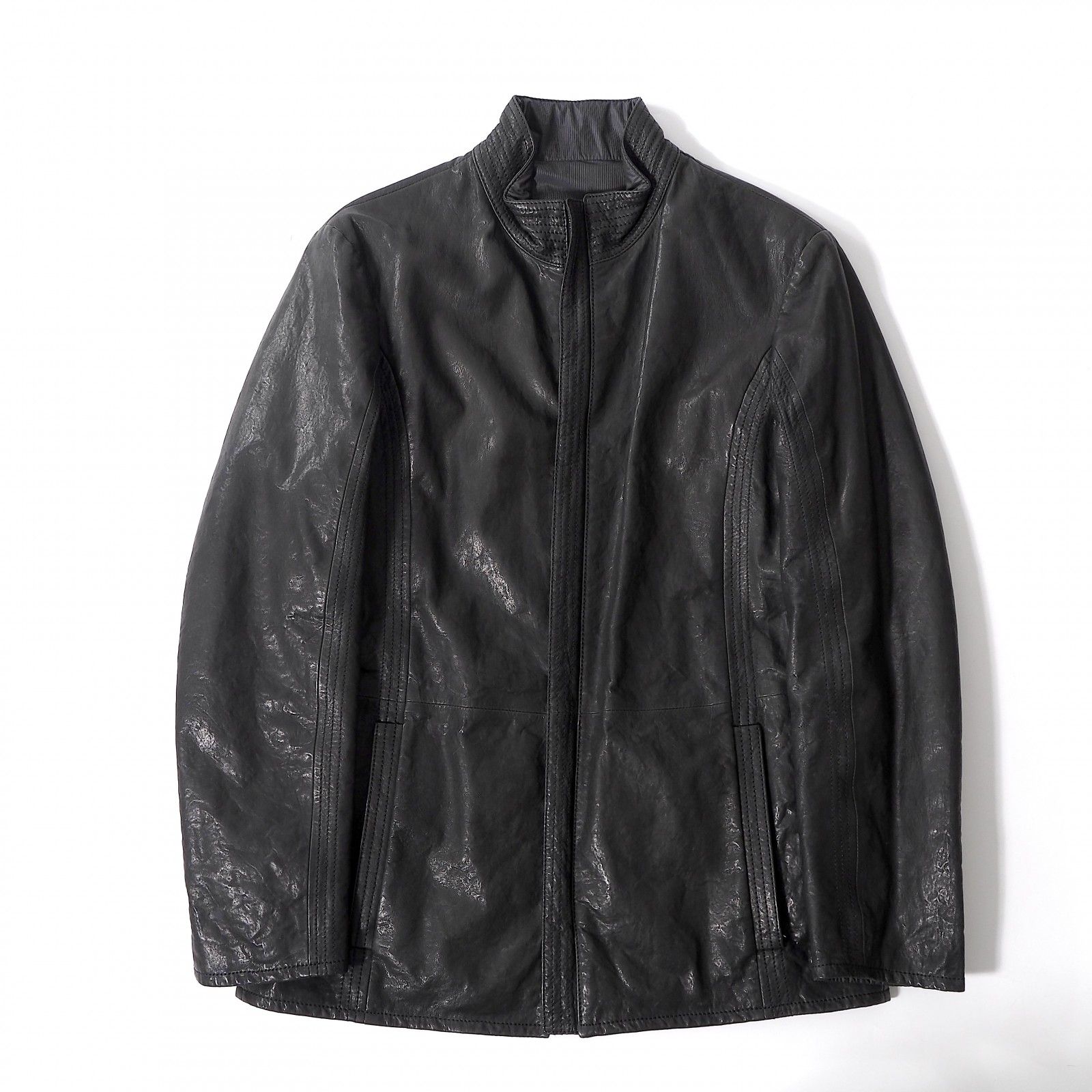 美品 ARMANI COLLEZIONI リバーシブル ラムレザー ジャケット 【公式通販】
