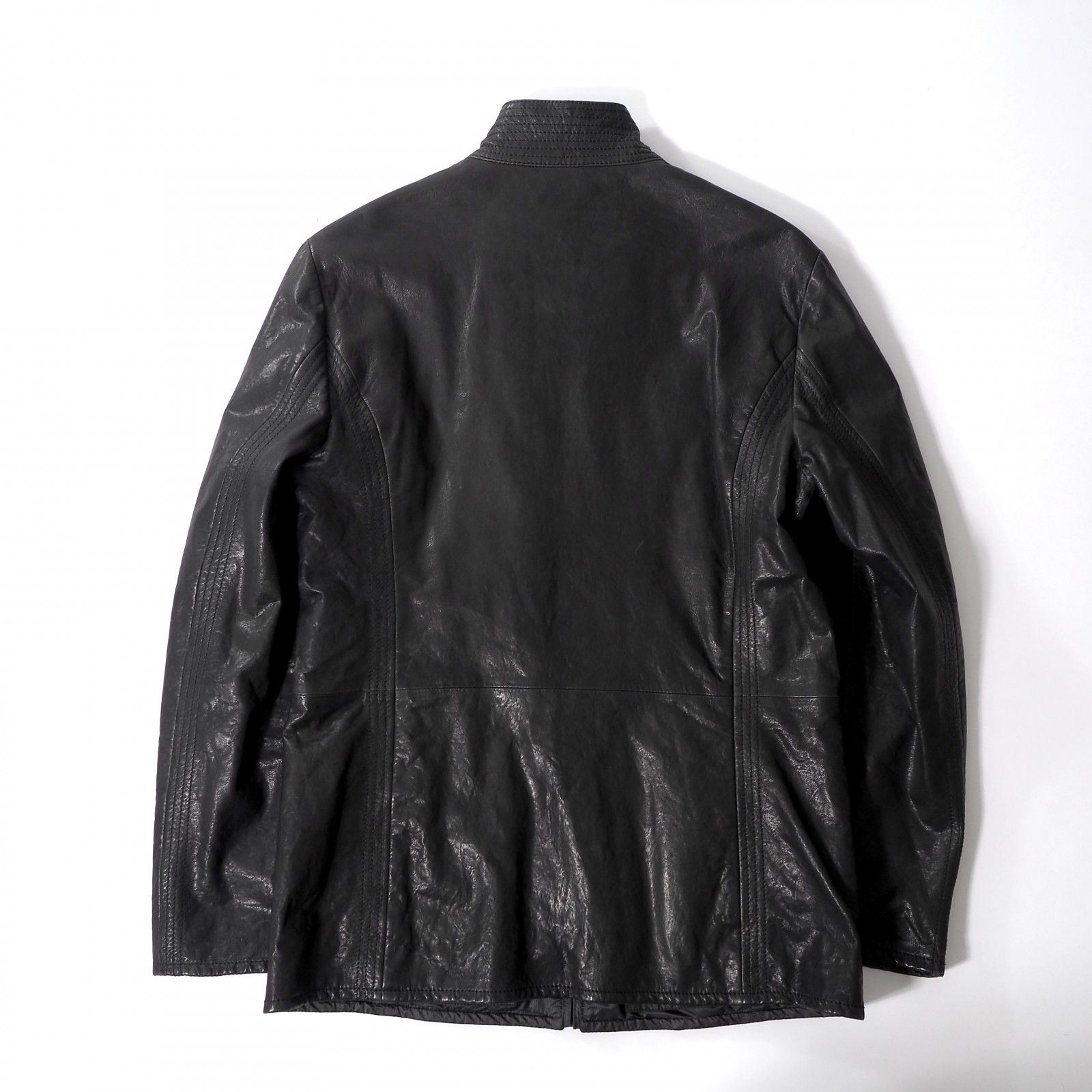 美品 アルマーニコレツィオーニ ARMANI COLLEZIONI ラムレザー 